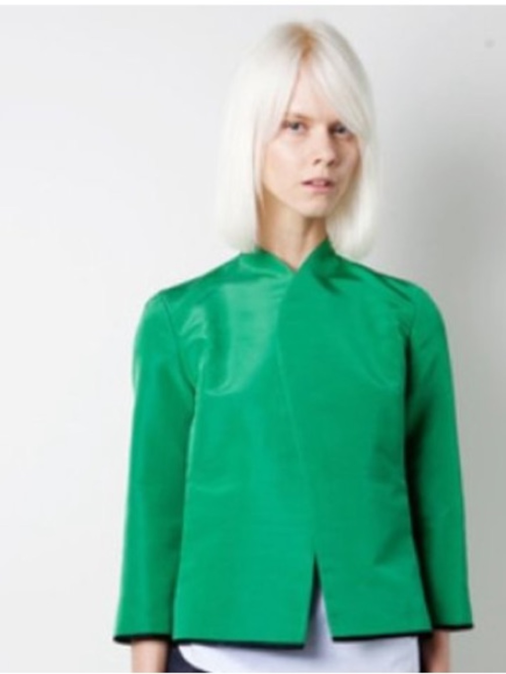 Yeohlee Green Silk Jacket M
